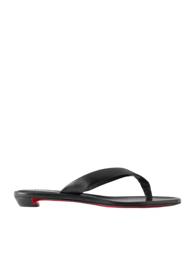 Christian Louboutin Miss Z Leather Thong Sandals