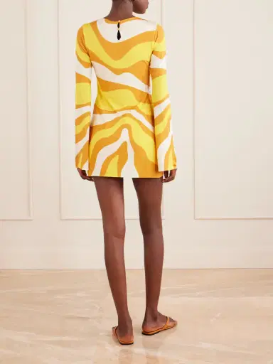 Cala de la Cruz Maisha Printed Jersey Mini Dress | Thumbnail 3