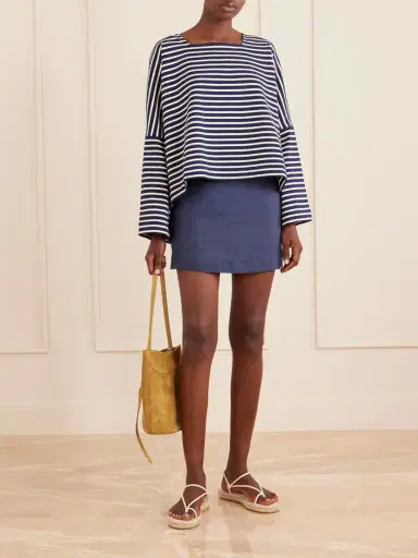 Les Vacances D’Irina Mariniere Striped Cotton-jersey Shirt | Thumbnail 2 Les Vacances D’Irina Mariniere Striped Cotton-jersey Shirt | Thumbnail 2