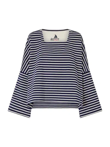 Les Vacances D’Irina Mariniere Striped Cotton-jersey Shirt | Thumbnail 1 Les Vacances D’Irina Mariniere Striped Cotton-jersey Shirt | Thumbnail 1