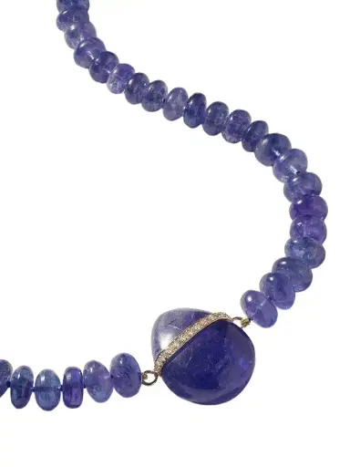 JIA JIA Oracle 14-karat Gold, Tanzanite And Diamond Necklace | Thumbnail 1