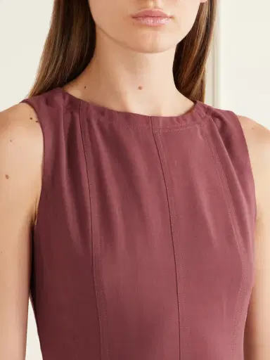 Brunello Cucinelli Paneled Wool-blend Midi Dress | Thumbnail 4 Brunello Cucinelli Paneled Wool-blend Midi Dress | Thumbnail 4