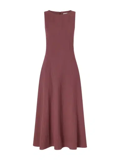 Brunello Cucinelli Paneled Wool-blend Midi Dress | Thumbnail 1 Brunello Cucinelli Paneled Wool-blend Midi Dress | Thumbnail 1