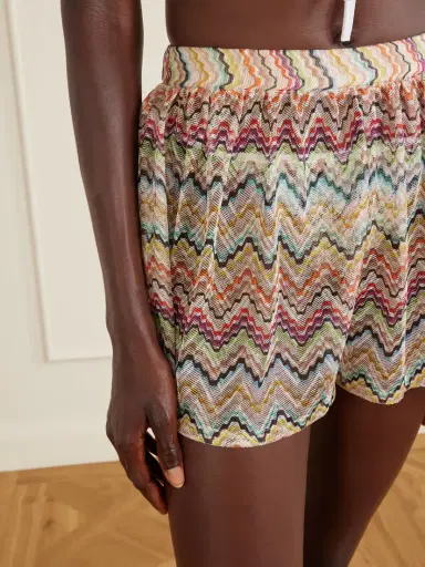 Missoni Striped Crochet-knit Shorts | Thumbnail 4 Missoni Striped Crochet-knit Shorts | Thumbnail 4