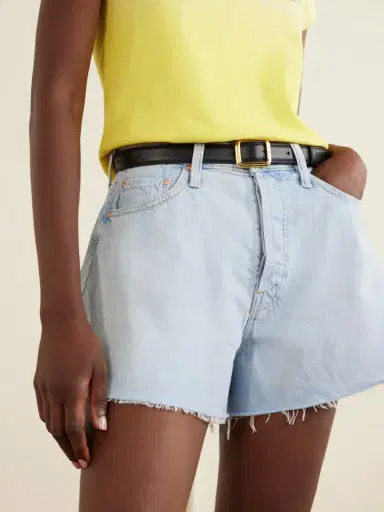 Mother Flutter Denim Shorts | Thumbnail 5 Mother Flutter Denim Shorts | Thumbnail 5
