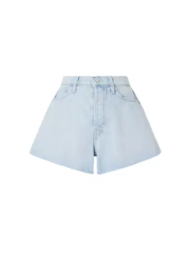 Mother Flutter Denim Shorts | Thumbnail 1 Mother Flutter Denim Shorts | Thumbnail 1