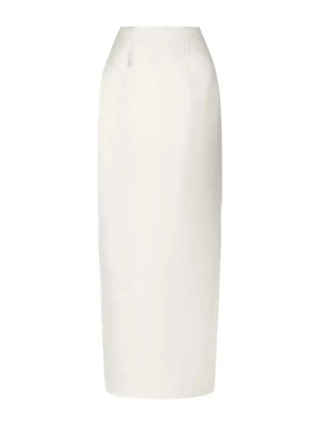 Tristan Silk And Wool-blend Satin Maxi Skirt