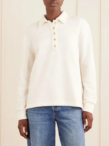 Citizens of Humanity Fleece Polo Shirt | Thumbnail 3 Citizens of Humanity Fleece Polo Shirt | Thumbnail 3