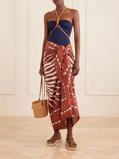 Johanna Ortiz Printed Cotton Pareo | Thumbnail 2