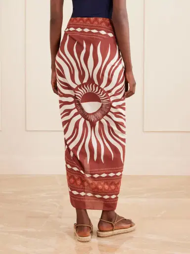 Johanna Ortiz Printed Cotton Pareo | Thumbnail 3
