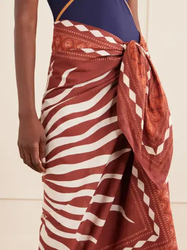 Johanna Ortiz Printed Cotton Pareo | Thumbnail 4