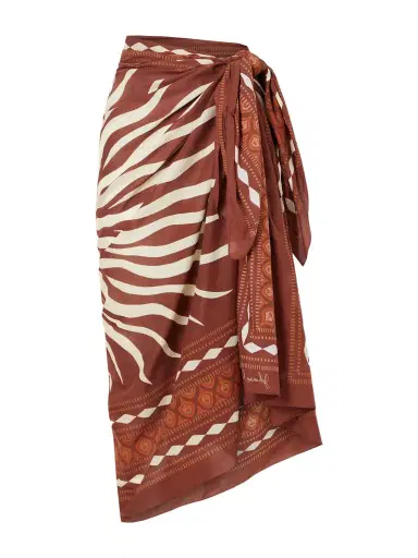 Johanna Ortiz Printed Cotton Pareo | Thumbnail 1