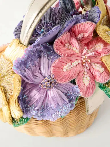 Judith Leiber Couture Flower Basket Crystal-embellished Gold-tone Clutch | Thumbnail 5 Judith Leiber Couture Flower Basket Crystal-embellished Gold-tone Clutch | Thumbnail 5