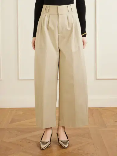 Altuzarra Wilson Pleated Wide-leg Cotton Pants | Thumbnail 3 Altuzarra Wilson Pleated Wide-leg Cotton Pants | Thumbnail 3