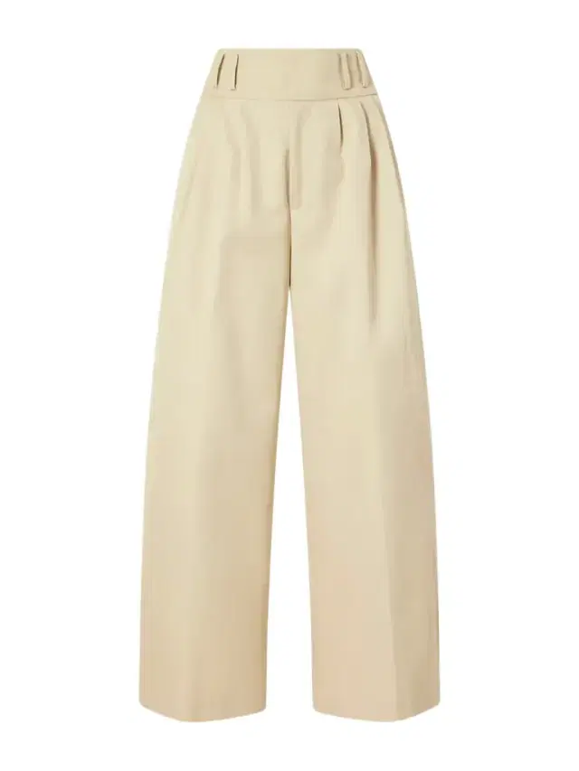 Altuzarra Wilson Pleated Wide-leg Cotton Pants
