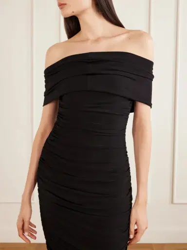 Norma Kamali Gathered Jersey Gown | Thumbnail 4