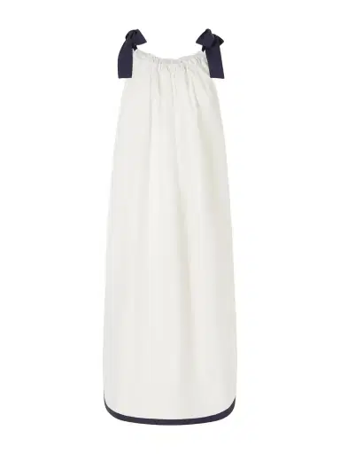 Les Vacances D’Irina Two-tone Cotton-poplin Maxi Dress | Thumbnail 1