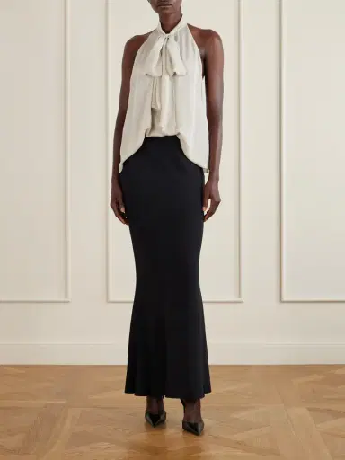 Tom Ford Halterneck Silk-georgette Blouse | Thumbnail 2 Tom Ford Halterneck Silk-georgette Blouse | Thumbnail 2