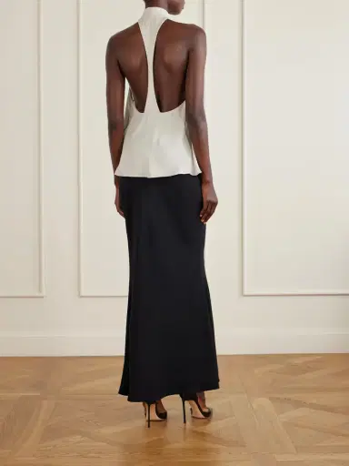 Tom Ford Halterneck Silk-georgette Blouse | Thumbnail 4 Tom Ford Halterneck Silk-georgette Blouse | Thumbnail 4