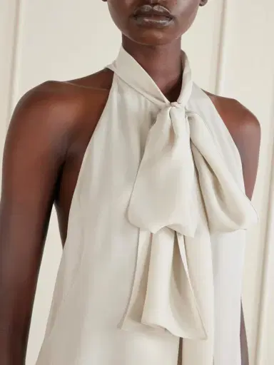Tom Ford Halterneck Silk-georgette Blouse | Thumbnail 5 Tom Ford Halterneck Silk-georgette Blouse | Thumbnail 5