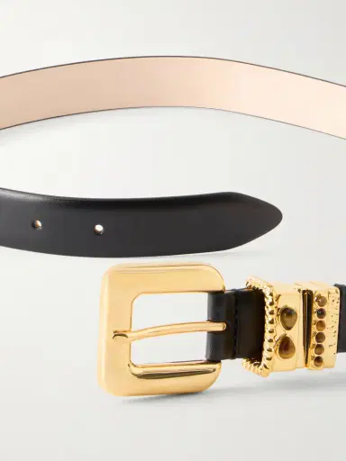 Déhanche Mara Stone Tiger's Eye-embellished Leather Belt | Thumbnail 3 Déhanche Mara Stone Tiger's Eye-embellished Leather Belt | Thumbnail 3