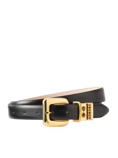 Déhanche Mara Stone Tiger's Eye-embellished Leather Belt | Thumbnail 1 Déhanche Mara Stone Tiger's Eye-embellished Leather Belt | Thumbnail 1