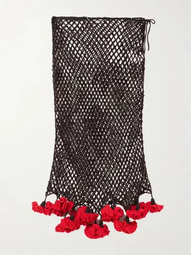 Alaïa Embellished Crocheted Midi Skirt | Thumbnail 2 Alaïa Embellished Crocheted Midi Skirt | Thumbnail 2