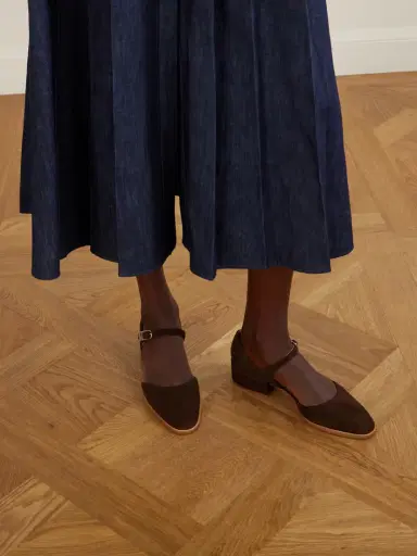 Gabriela Hearst Riley Suede Mary Jane Flats | Thumbnail 2 Gabriela Hearst Riley Suede Mary Jane Flats | Thumbnail 2