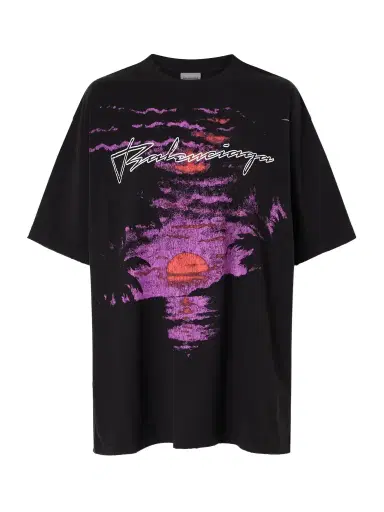 Balenciaga Printed Cotton-jersey T-shirt | Thumbnail 1 Balenciaga Printed Cotton-jersey T-shirt | Thumbnail 1
