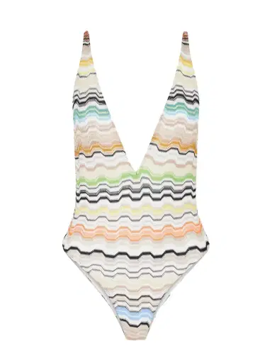 Missoni Mare Striped Crochet-knit Swimsuit | Thumbnail 1 Missoni Mare Striped Crochet-knit Swimsuit | Thumbnail 1