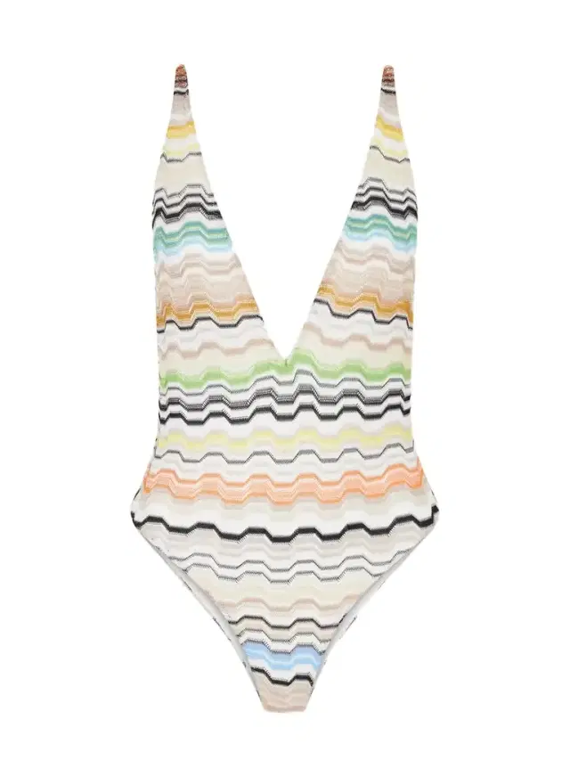 Missoni Mare Striped Crochet-knit Swimsuit