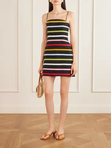 Cala de la Cruz Roma Striped Linen Mini Dress | Thumbnail 2 Cala de la Cruz Roma Striped Linen Mini Dress | Thumbnail 2