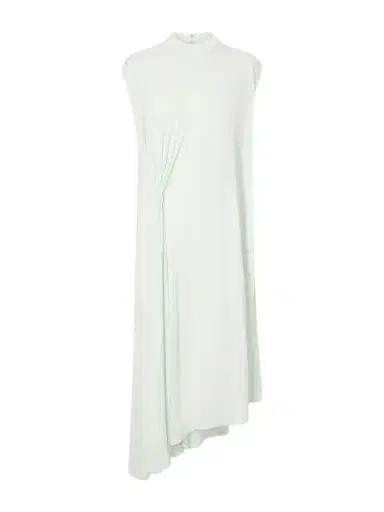 Bottega Veneta Gathered Cady Halterneck Midi Dress | Thumbnail 1