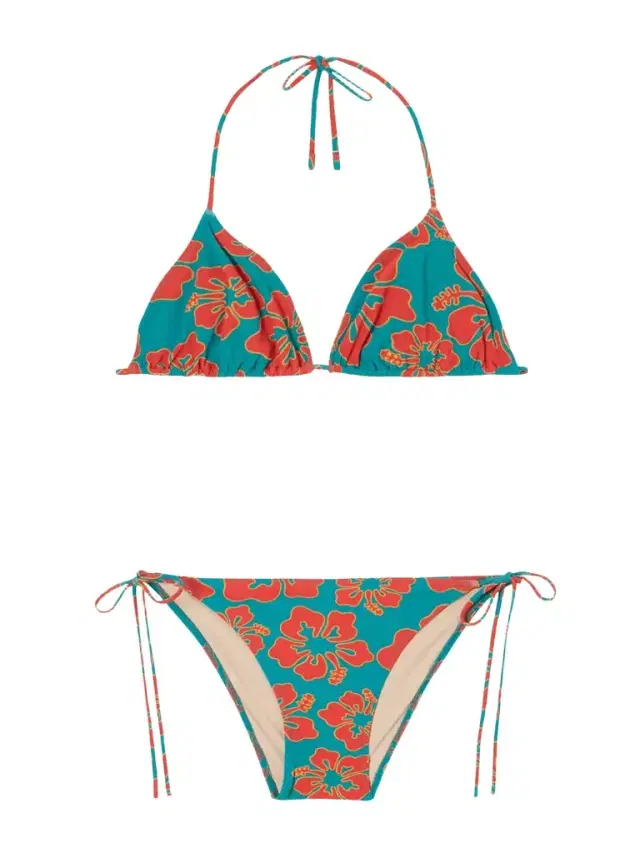 Lido Venti Printed Triangle Halterneck Bikini