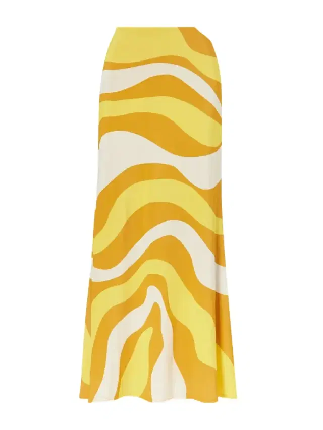 Halia Printed Jersey Midi Skirt