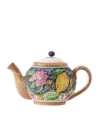 Judith Leiber Couture Teapot Crystal-embellished Gold-tone Clutch | Thumbnail 1