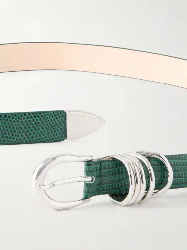Déhanche Hollyhock Lizard-effect Leather Belt | Thumbnail 3 Déhanche Hollyhock Lizard-effect Leather Belt | Thumbnail 3