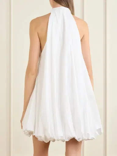 Alaïa Halterneck Cotton-poplin Balloon Mini Dress | Thumbnail 3