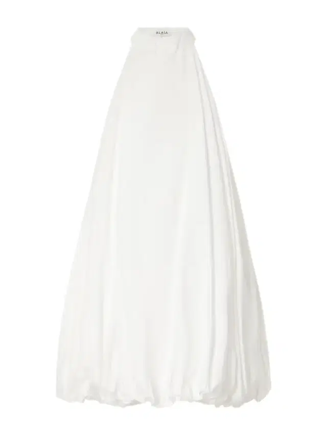 Alaïa Halterneck Cotton-poplin Balloon Mini Dress