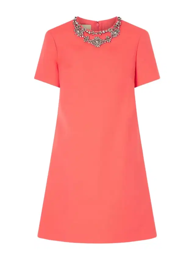 Valentino Garavani Crystal-embellished Wool And Silk-blend Crepe Mini Dress