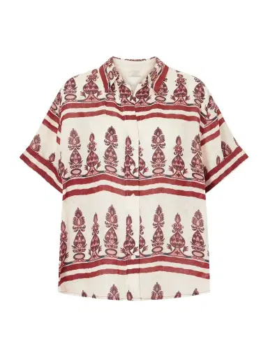 Johanna Ortiz Printed Linen Shirt | Thumbnail 1 Johanna Ortiz Printed Linen Shirt | Thumbnail 1
