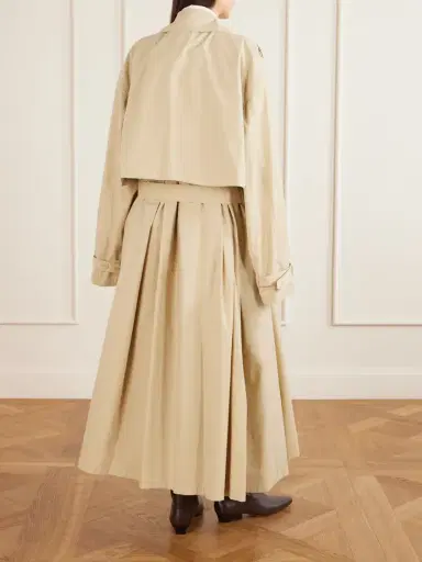 Calvin Klein Collection Mireille Ruched Cotton-gabardine Trench Coat | Thumbnail 3 Calvin Klein Collection Mireille Ruched Cotton-gabardine Trench Coat | Thumbnail 3