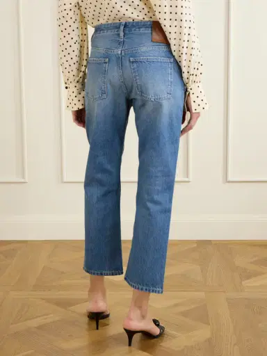 Valentino Garavani Cropped Mid-rise Straight-leg Jeans | Thumbnail 4 Valentino Garavani Cropped Mid-rise Straight-leg Jeans | Thumbnail 4