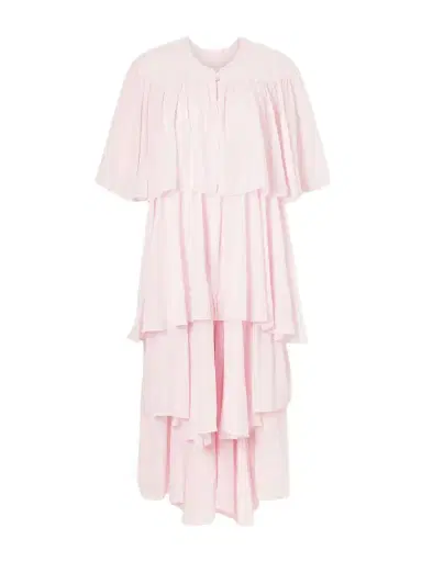 Les Vacances D’Irina Formentera Ruffled Cotton And Silk-blend Voile Kaftan | Thumbnail 1 Les Vacances D’Irina Formentera Ruffled Cotton And Silk-blend Voile Kaftan | Thumbnail 1