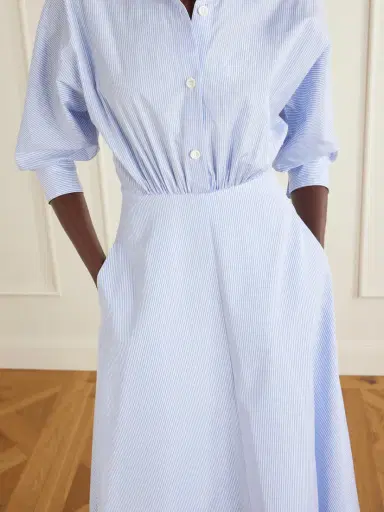 Altuzarra Striped Cotton-poplin Midi Dress | Thumbnail 4 Altuzarra Striped Cotton-poplin Midi Dress | Thumbnail 4