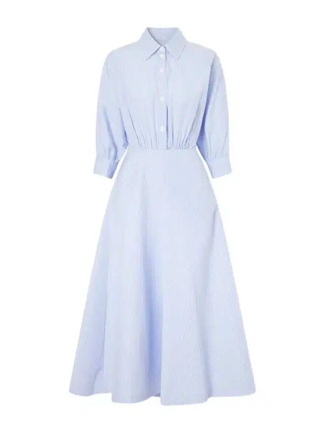 Striped Cotton-poplin Midi Dress