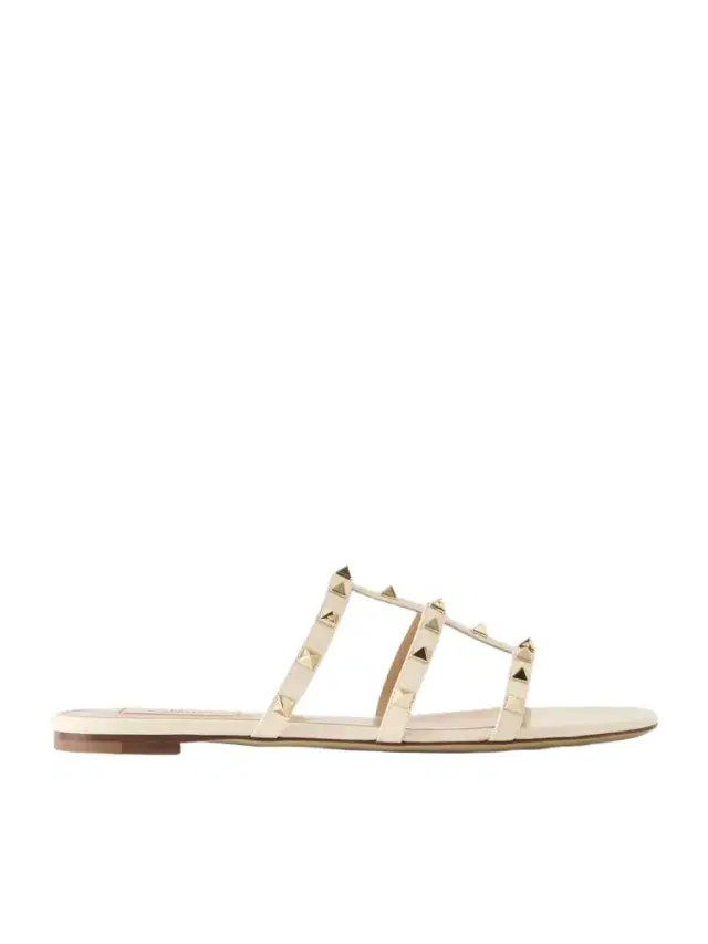 Valentino Garavani Rockstud Embellished Leather Sandals