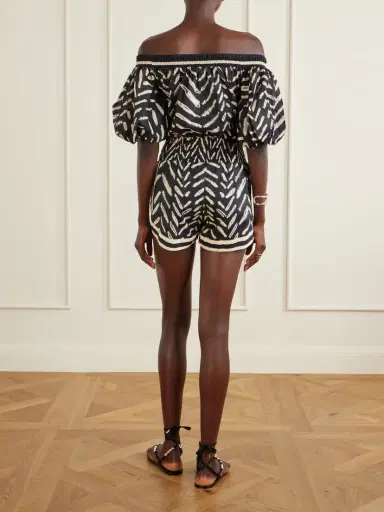 Johanna Ortiz Water Hymn Printed Cotton-poplin Playsuit | Thumbnail 3 Johanna Ortiz Water Hymn Printed Cotton-poplin Playsuit | Thumbnail 3