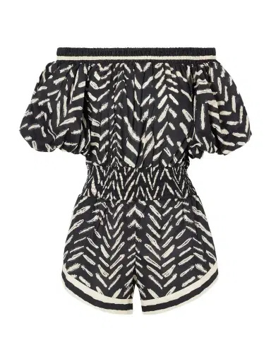 Johanna Ortiz Water Hymn Printed Cotton-poplin Playsuit | Thumbnail 1 Johanna Ortiz Water Hymn Printed Cotton-poplin Playsuit | Thumbnail 1