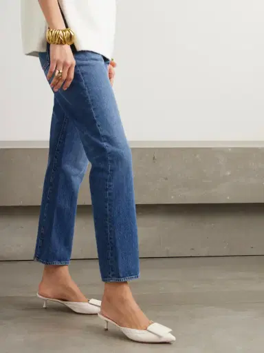 Roger Vivier Viv In The City 45 Buckled Perforated Leather Mules | Thumbnail 2